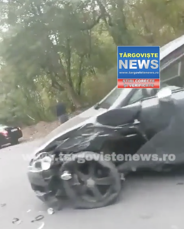 ACUM: Trafic dat peste cap, pe DN 72A, în pădurea de la Priseaca, după ce două mașini s-au izbit